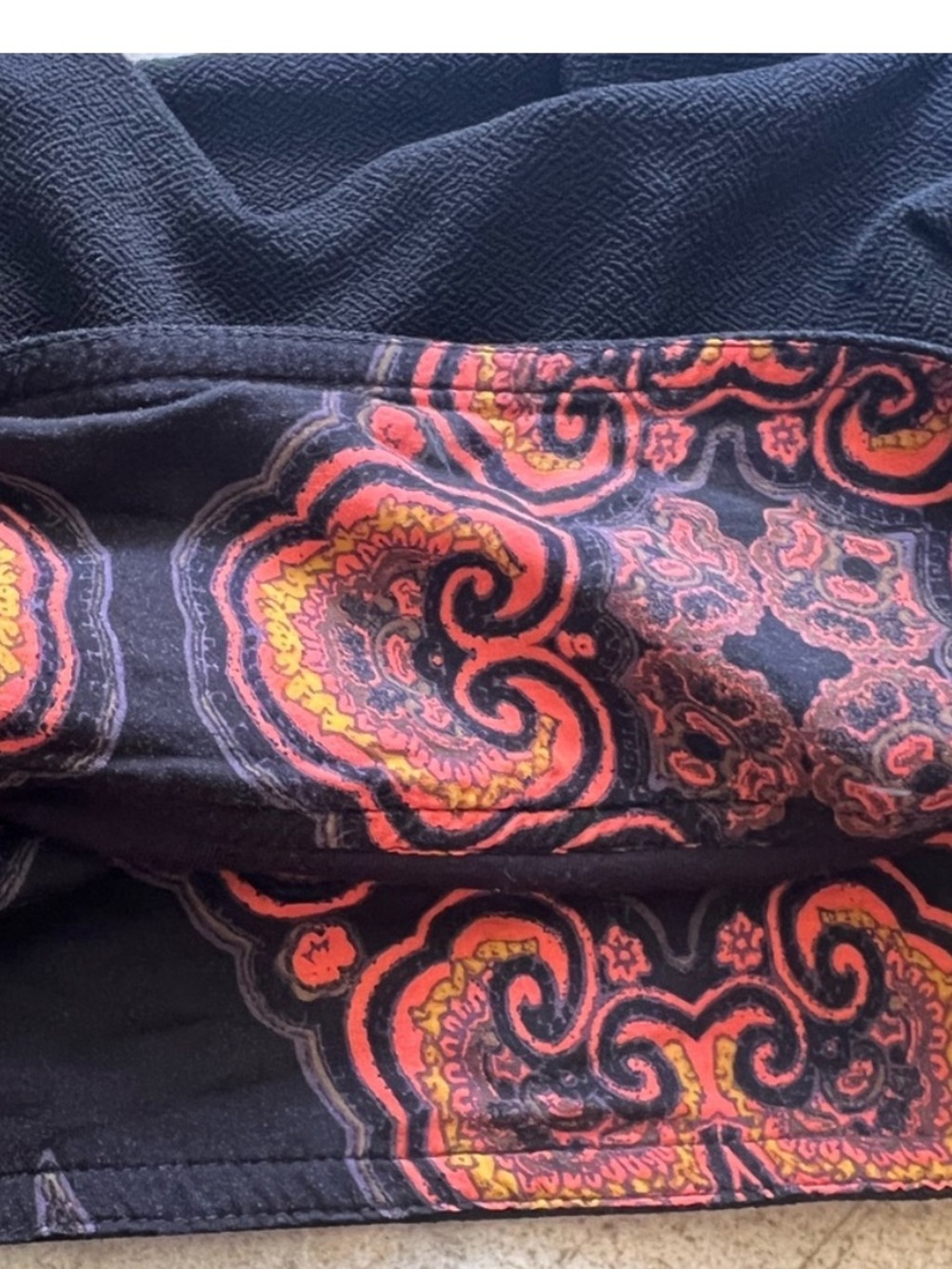 Free People Paisley Pop Tank XS black crop top with a tie side. - Picture 12 of 15